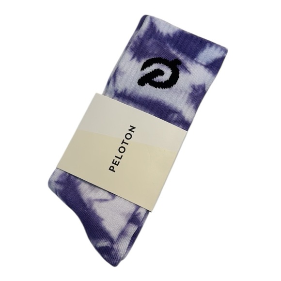 Peloton Accessories - NWT Peloton Everyday Cotton Crew Sock 238 Purple Tie Dye